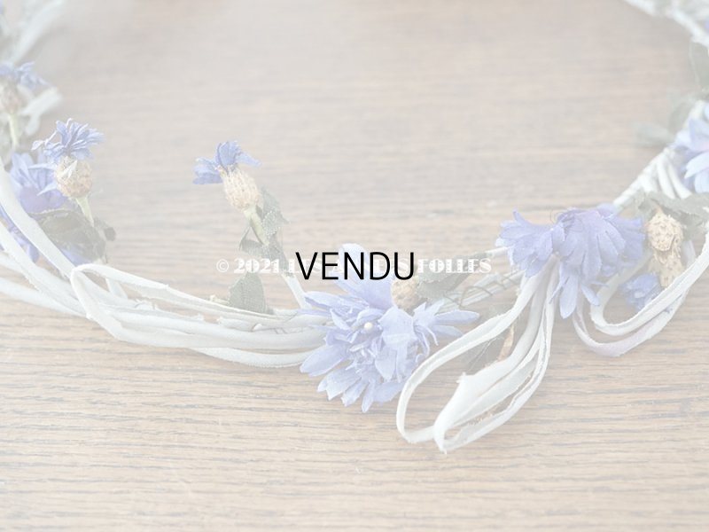 画像6: 1900年代 アンティーク  矢車草の花冠