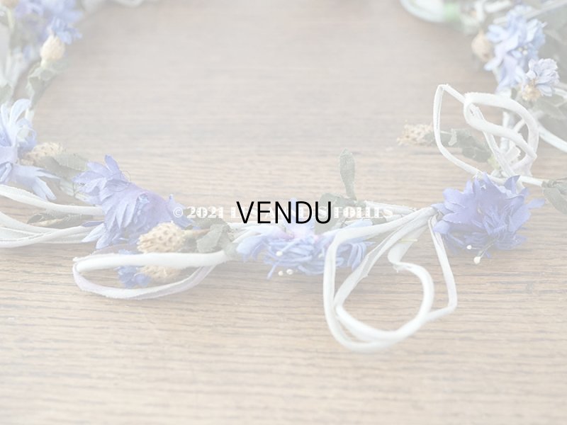 画像5: 1900年代 アンティーク  矢車草の花冠