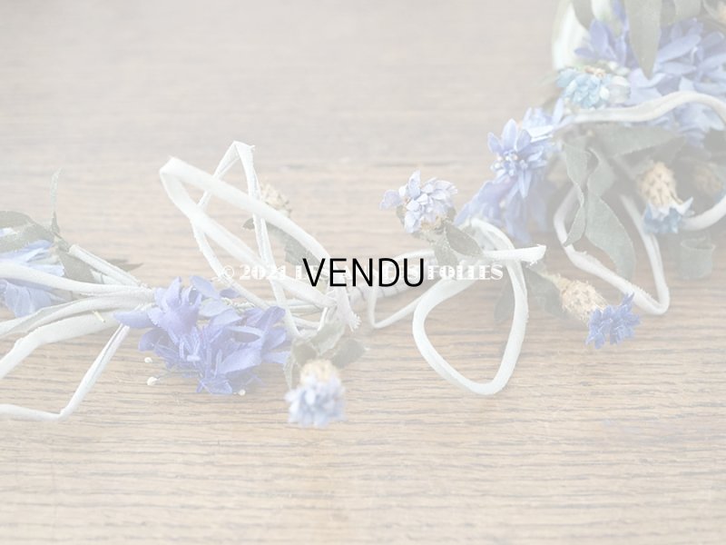 画像4: 1900年代 アンティーク  矢車草の花冠