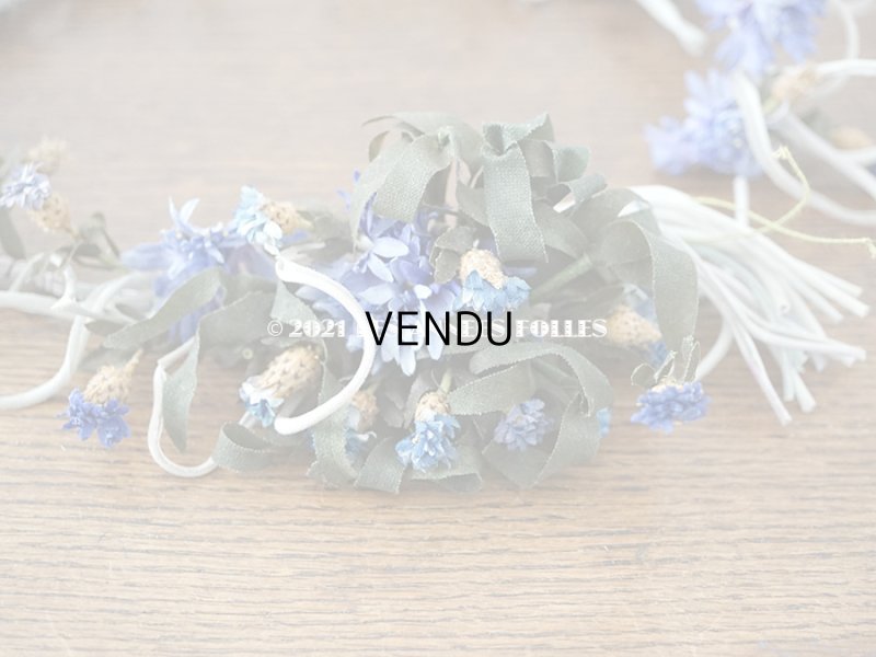 画像3: 1900年代 アンティーク  矢車草の花冠