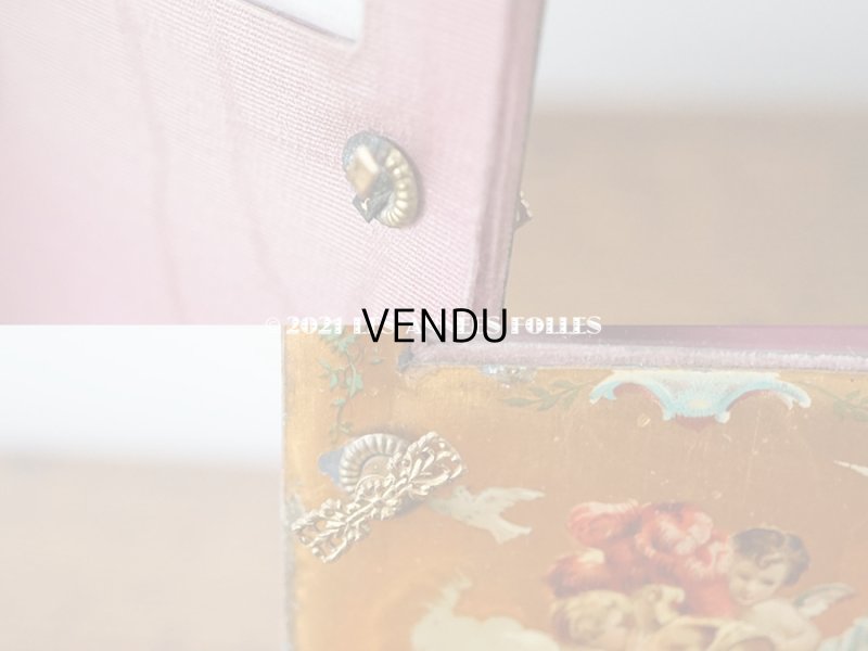 画像5: 1900年代 アンティーク 天使のセダンチェア  スモーキーピンク＆ライラック