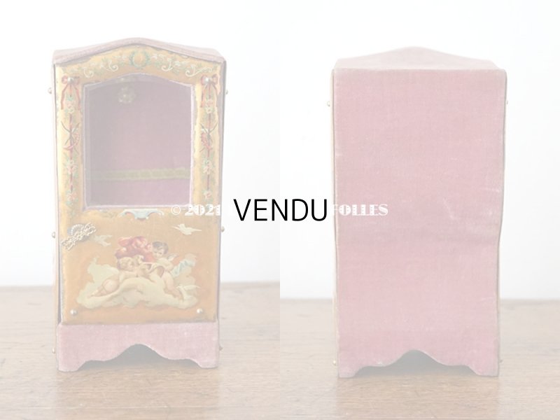 画像3: 1900年代 アンティーク 天使のセダンチェア  スモーキーピンク＆ライラック