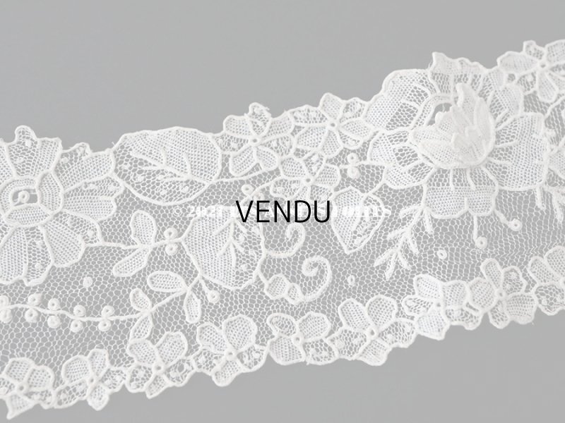 画像4: 新品同様 19世紀末 アンティーク ニードルレース ポワンドローズの付け襟 ポワンドガーズ 【ポワン・ド・ガーズ】 【ポワン・ド・ローズ】