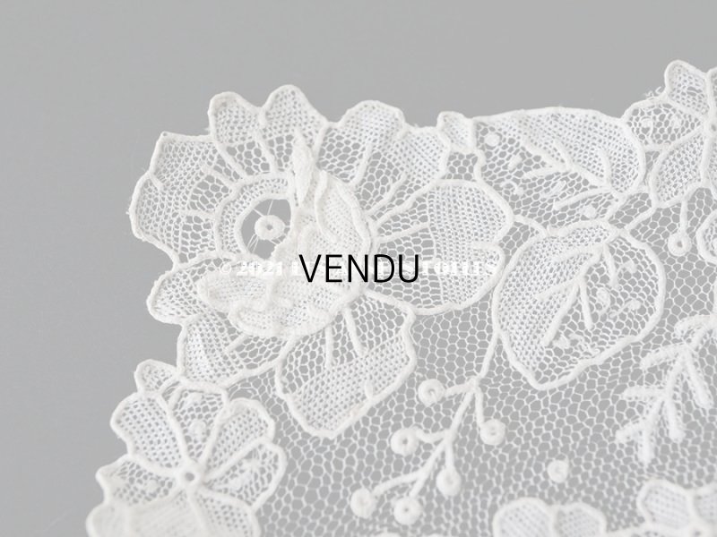 画像8: 新品同様 19世紀末 アンティーク ニードルレース ポワンドローズの付け襟 ポワンドガーズ 【ポワン・ド・ガーズ】 【ポワン・ド・ローズ】