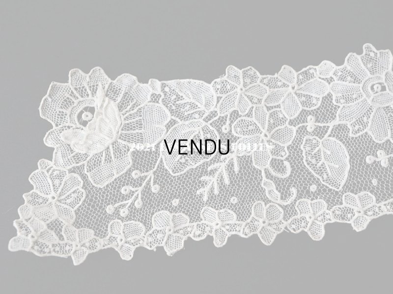 画像3: 新品同様 19世紀末 アンティーク ニードルレース ポワンドローズの付け襟 ポワンドガーズ 【ポワン・ド・ガーズ】 【ポワン・ド・ローズ】