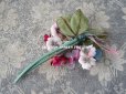 画像8: アンティーク 布花 ベルベットの花　＆　鈴蘭　＆薔薇のブーケ