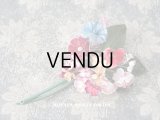 アンティーク 布花 ベルベットの花　＆　鈴蘭　＆薔薇のブーケ