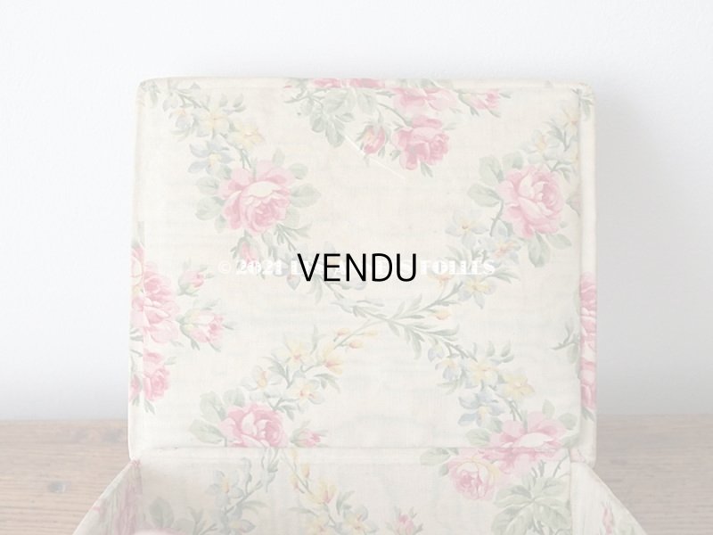 画像8: アンティーク カルトナージュボックス ピンクの薔薇のガーランド