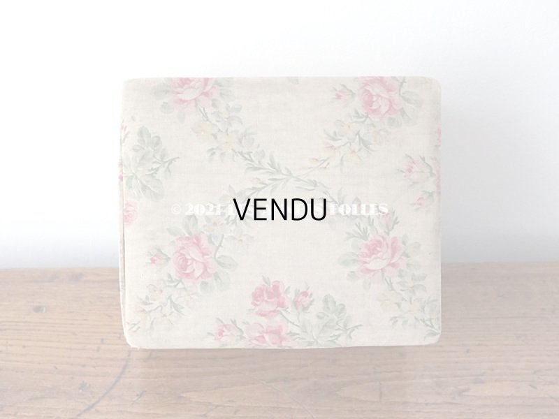 画像4: アンティーク カルトナージュボックス ピンクの薔薇のガーランド