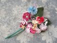 画像7: アンティーク 布花 ベルベットの花　＆　鈴蘭　＆薔薇のブーケ