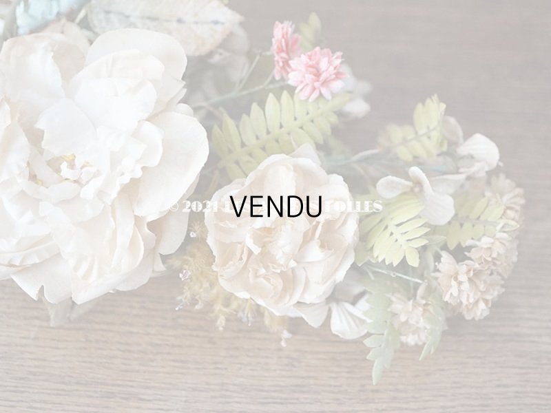 画像8: 19世紀末 アンティーク 　ウェディングブーケ 大きな薔薇 &　白菫　＆　赤詰草 ＆白詰草　結婚式 グローブ・ド・マリエ