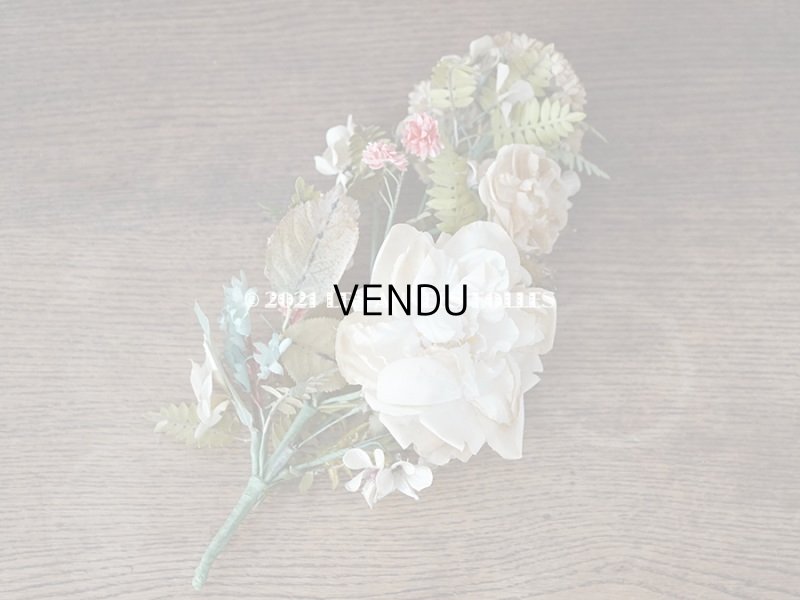 画像5: 19世紀末 アンティーク 　ウェディングブーケ 大きな薔薇 &　白菫　＆　赤詰草 ＆白詰草　結婚式 グローブ・ド・マリエ