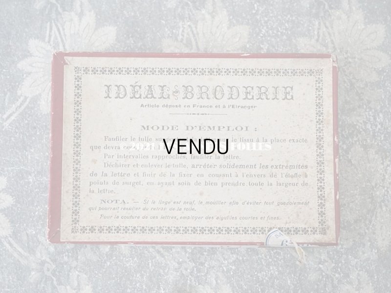 画像3:  アンティーク  箱付き イニシャル モノグラム  N10【H】 ６ピース入り