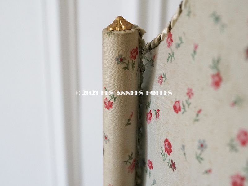 画像16: 1900年頃 カルトナージュラック コワフーズ 鏡台 小さな薔薇模様 子供用の玩具 