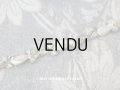 未使用 1900年代 アンティーク シルク製  薔薇のロココトリム パウダーグリーン　30cm