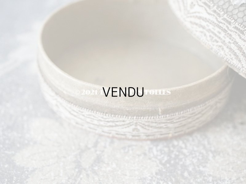 画像10: アンティーク　シルク製 6色の薔薇のロココトリム付 ボックス 紙箱