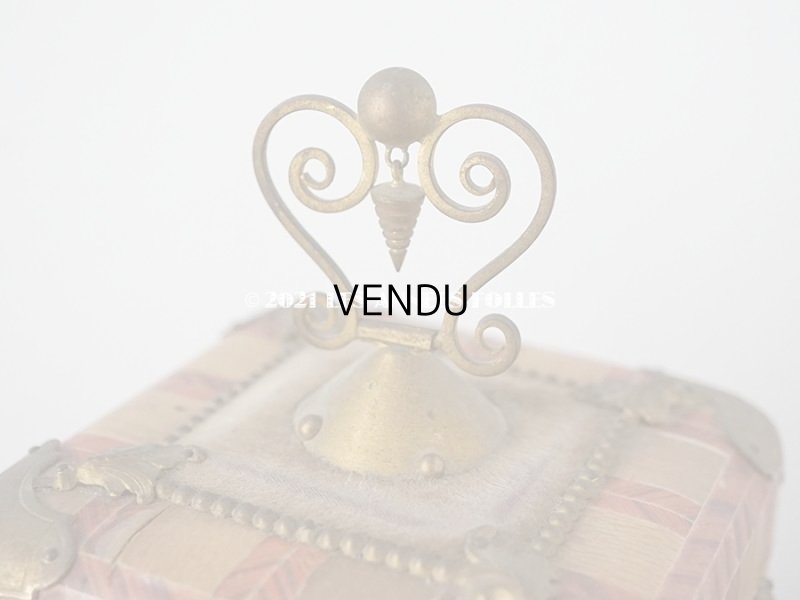 画像3: 19世紀 アンティーク ナポレオン3世時代 お菓子箱 ハンドル & 鍵　＆　脚付き チョコレートボックス 木箱 