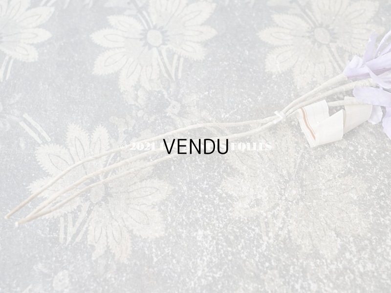 画像5: 未使用 アンティーク 帽子用 麦の穂のコサージュ  ラヴェンダー色 ラベル付き