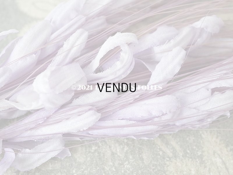 画像3: 未使用 アンティーク 帽子用 麦の穂のコサージュ  ラヴェンダー色 ラベル付き