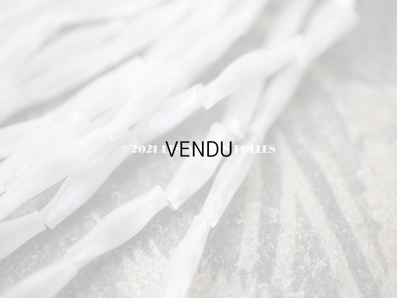 画像4: アンティーク スフレビーズ パールホワイト  2×8mm 吹きガラス製ビーズ 約300ピースのセット