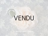 1900年代 アンティーク　薔薇の布花 淡いピンクオレンジ