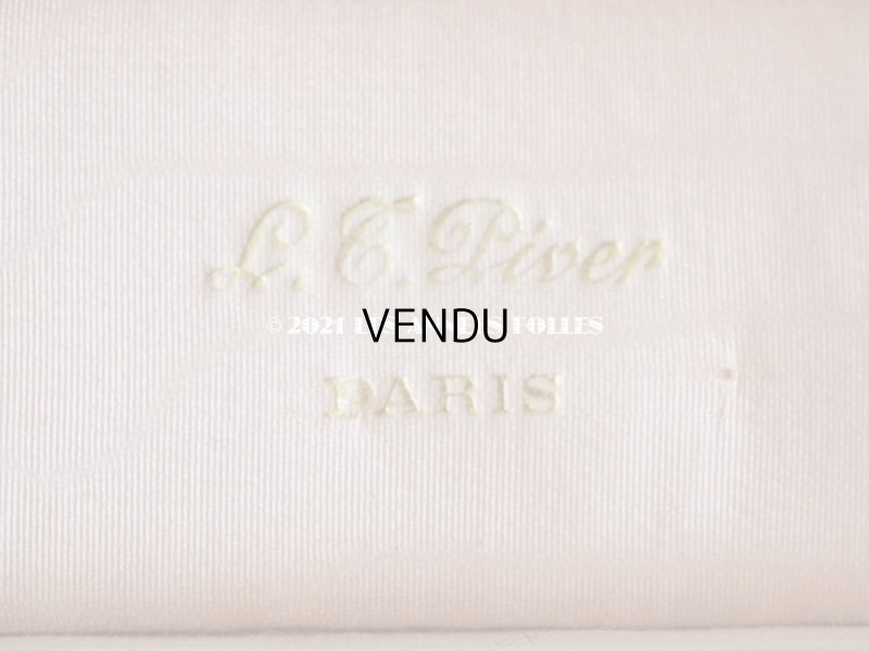 画像11: アンティーク 本革製 パフュームボックス 薔薇のガーランドの金彩入り - L.T.PIVER -