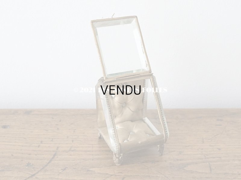 画像9: アンティーク 懐中時計 & ジュエリーボックス シャンパンゴールド & パウダーブルーのシルク製クッション