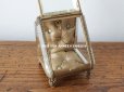 画像10: アンティーク 懐中時計 & ジュエリーボックス シャンパンゴールド & パウダーブルーのシルク製クッション