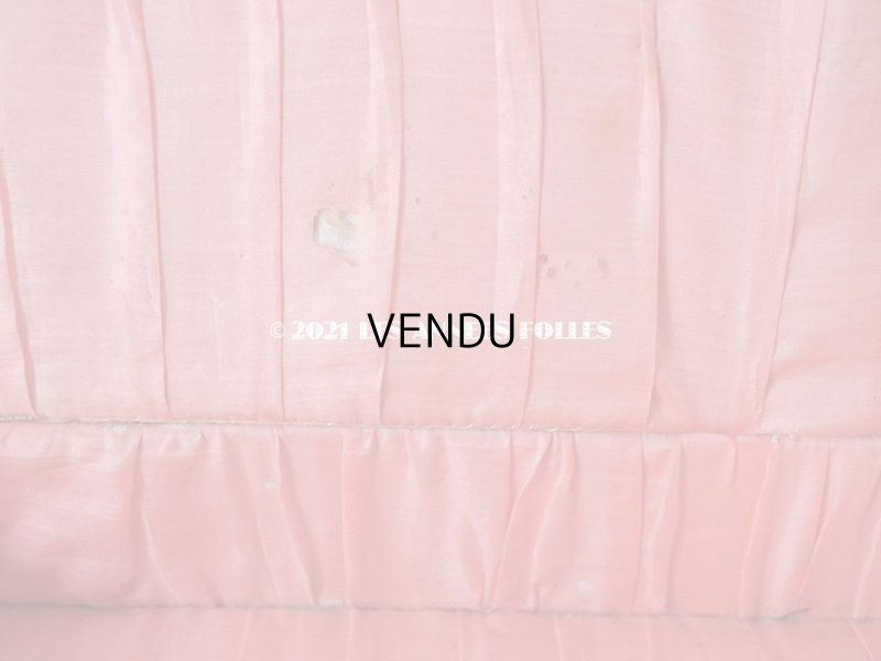 画像12: 1900年代 アンティーク ロココモチーフ付き 大きなカルトナージュボックス ピンク レースの装飾