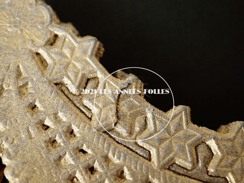 画像5: 19世紀末 未使用  アンティーク レースペーパー 星のガーランド 14枚のセット