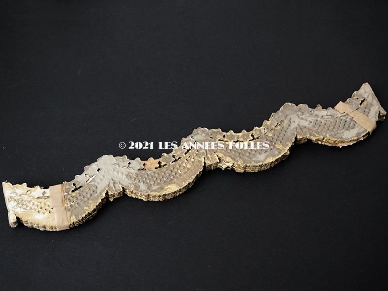 画像7: 19世紀末 未使用  アンティーク レースペーパー 星のガーランド 14枚のセット