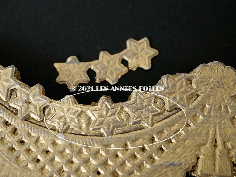 画像6: 19世紀末 未使用  アンティーク レースペーパー 星のガーランド 14枚のセット