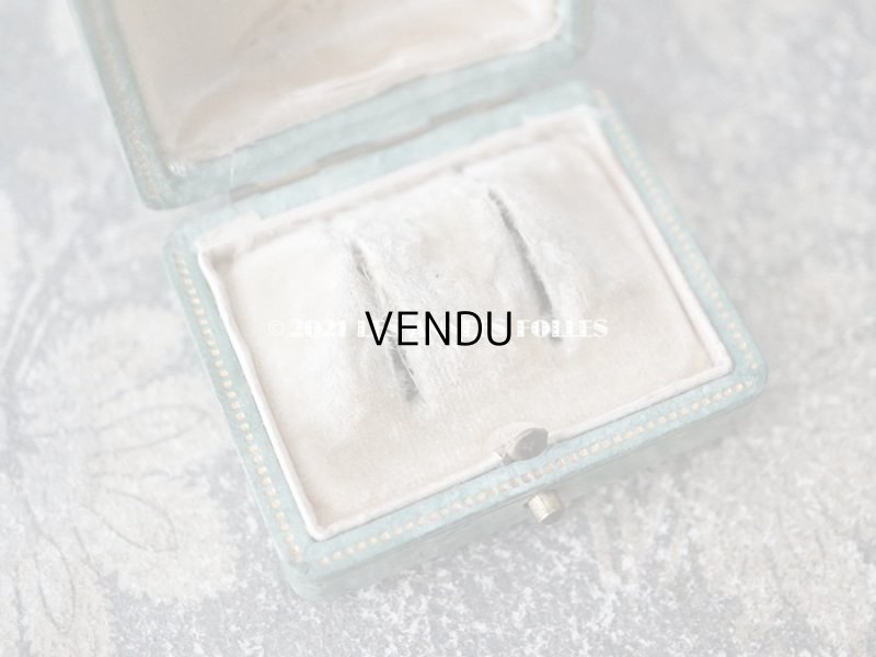 画像9: 1900年代 アンティーク 　ピアス用　ジュエリーボックス 金彩の花模様 グリーン