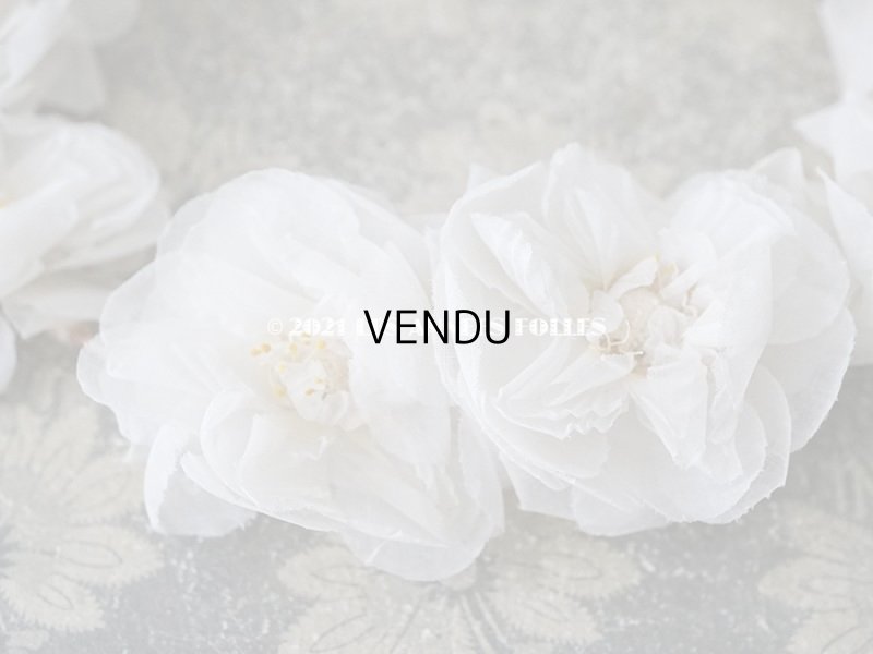 画像7: 1900年代 アンティーク 薔薇の布花のティアラ　ヘッドリース 