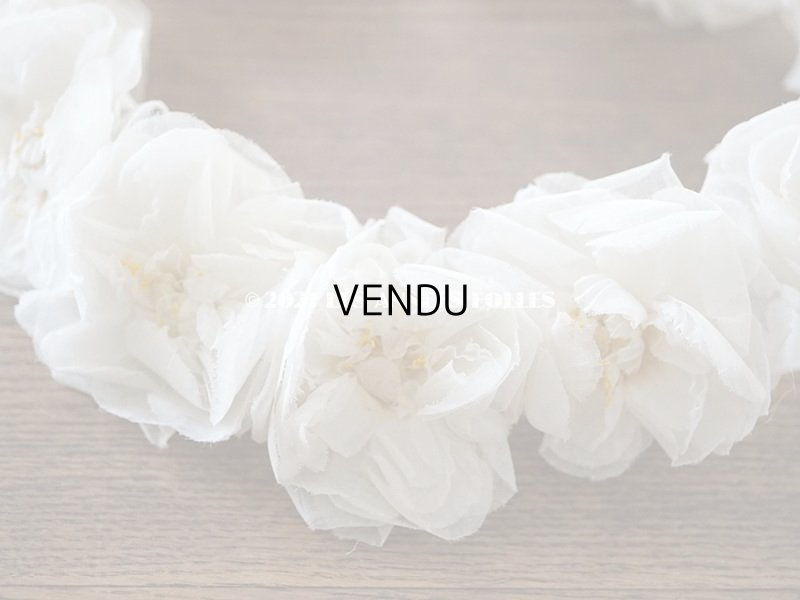 画像11: 1900年代 アンティーク 薔薇の布花のティアラ　ヘッドリース 