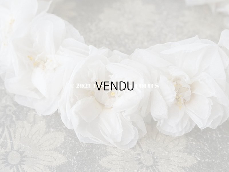 画像4: 1900年代 アンティーク 薔薇の布花のティアラ　ヘッドリース 