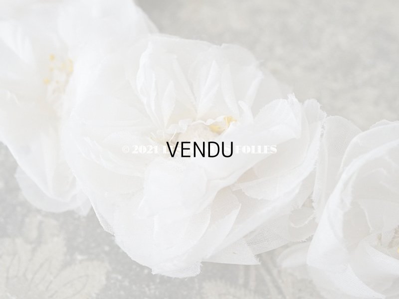 画像10: 1900年代 アンティーク 薔薇の布花のティアラ　ヘッドリース 