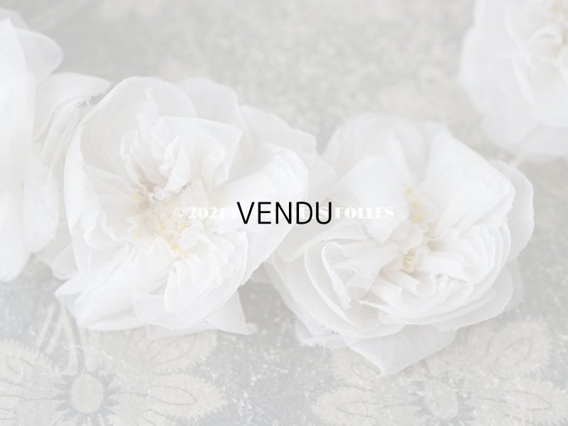 画像6: 1900年代 アンティーク 薔薇の布花のティアラ　ヘッドリース 