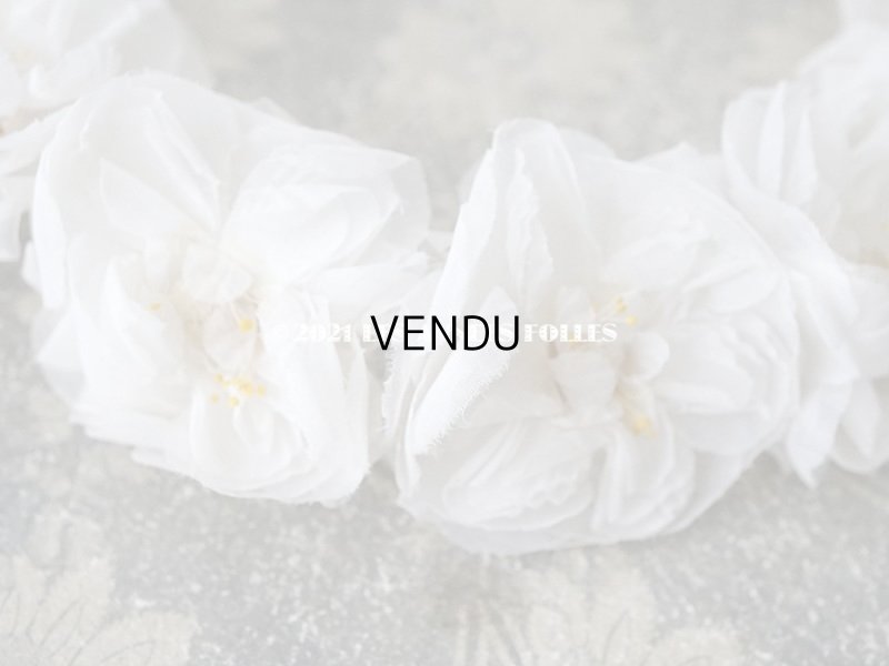 画像8: 1900年代 アンティーク 薔薇の布花のティアラ　ヘッドリース 