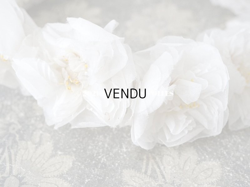 画像5: 1900年代 アンティーク 薔薇の布花のティアラ　ヘッドリース 