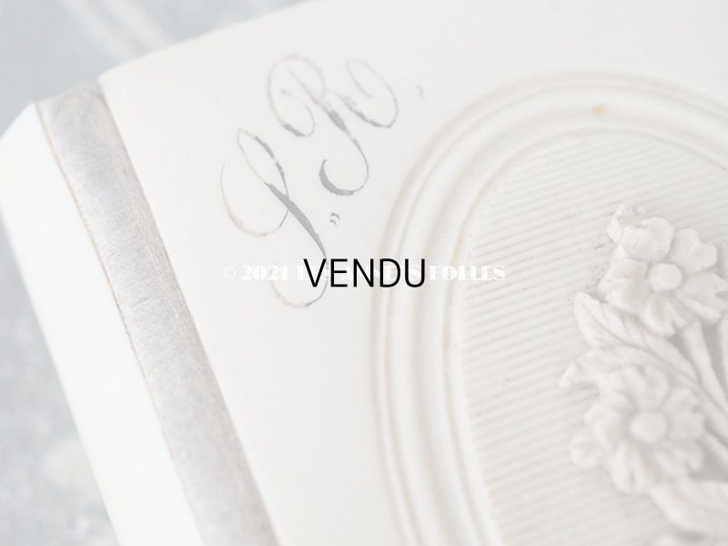 画像7: 1902年 アンティーク ミサ典書 イニシャル入り　花のメダイヨン イボワリヌ製