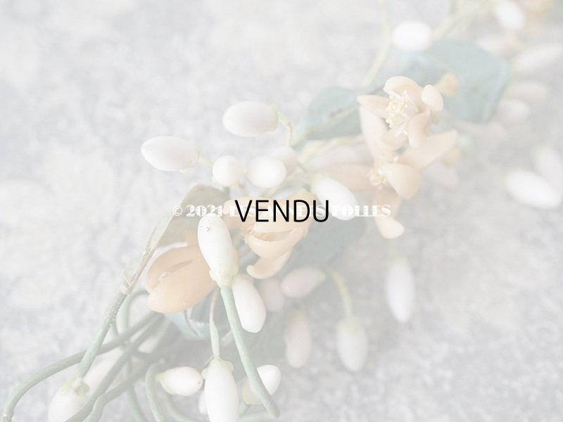 画像8: アンティークワックスフラワーのティアラ & ブーケのセット ウェディング 結婚式 