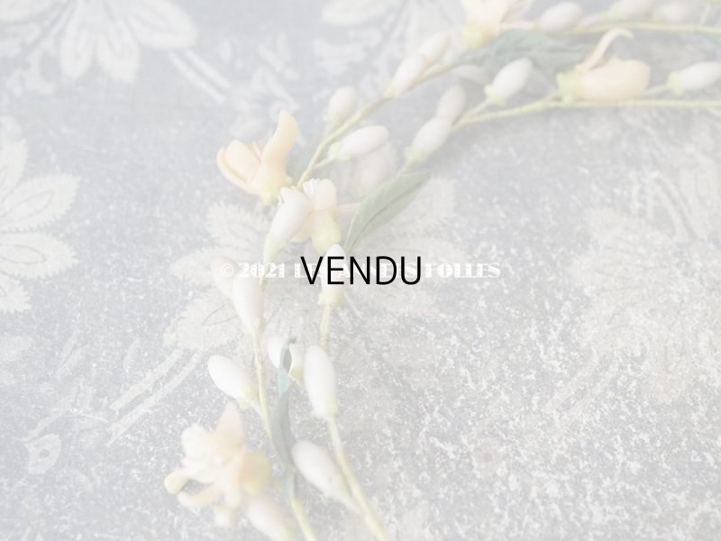 画像13: アンティークワックスフラワーのティアラ & ブーケのセット ウェディング 結婚式 