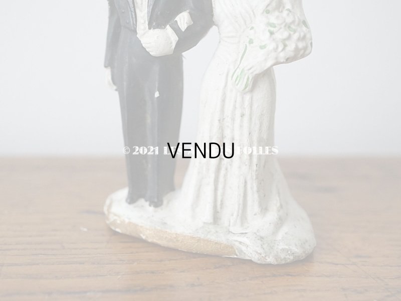 画像6: アンティーク マリアージュの石膏人形　ウェディング