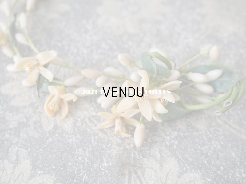 画像11: アンティークワックスフラワーのティアラ & ブーケのセット ウェディング 結婚式 