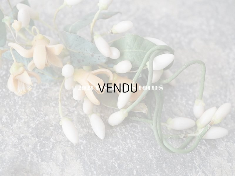 画像4: アンティークワックスフラワーのティアラ & ブーケのセット ウェディング 結婚式 