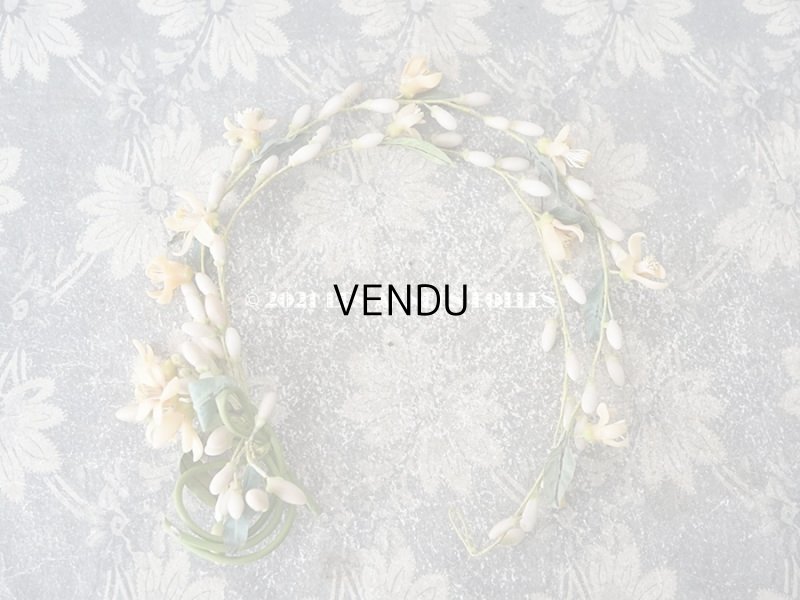 画像9: アンティークワックスフラワーのティアラ & ブーケのセット ウェディング 結婚式 