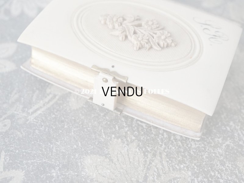 画像5: 1902年 アンティーク ミサ典書 イニシャル入り　花のメダイヨン イボワリヌ製