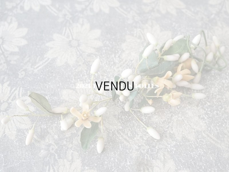 画像3: アンティークワックスフラワーのティアラ & ブーケのセット ウェディング 結婚式 