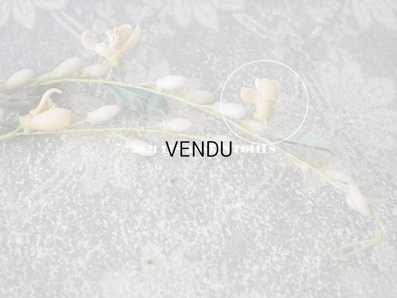 画像15: アンティークワックスフラワーのティアラ & ブーケのセット ウェディング 結婚式 